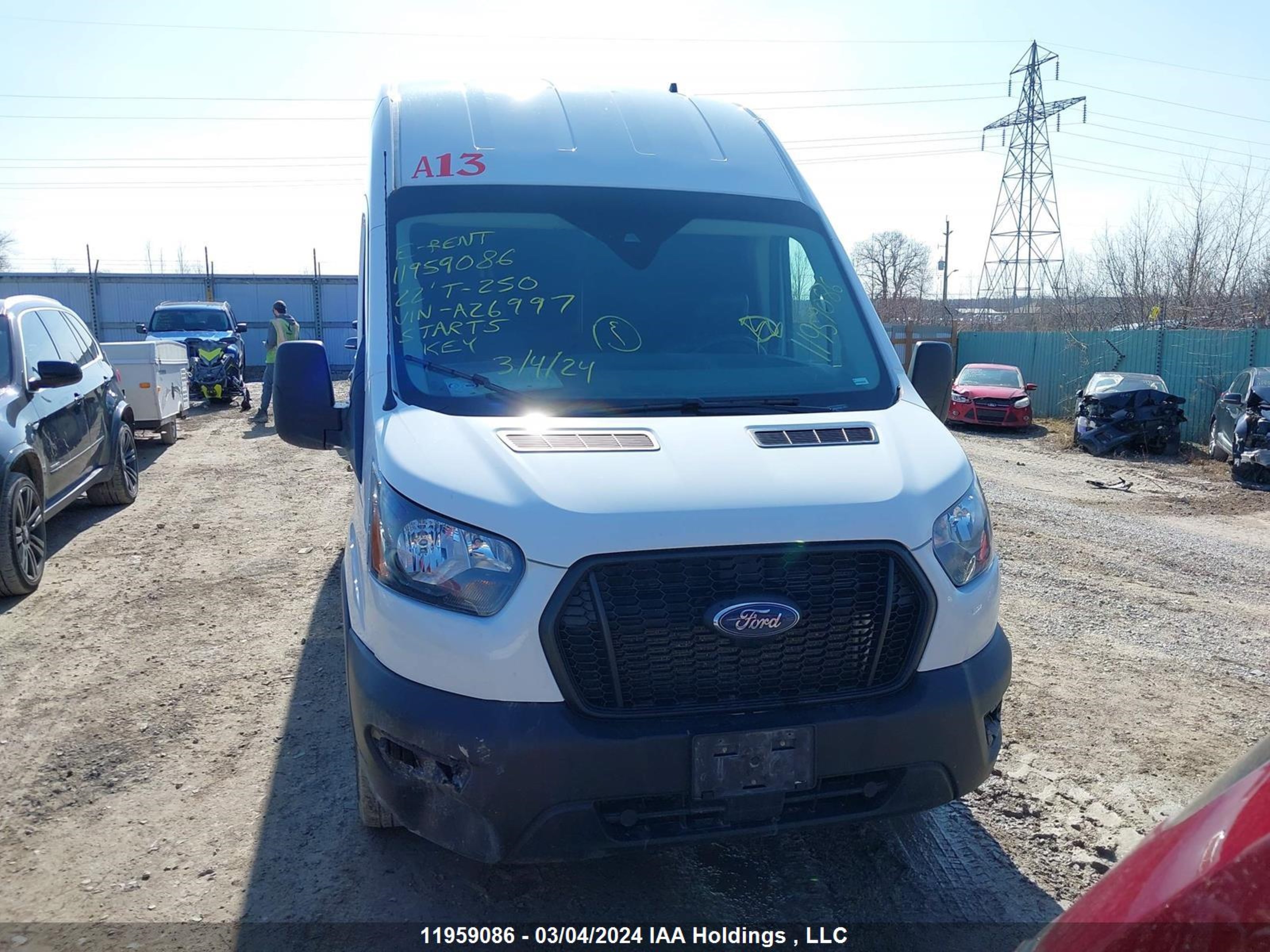 Photo 11 VIN: 1FTBR3U82NKA26997 - FORD TRANSIT 