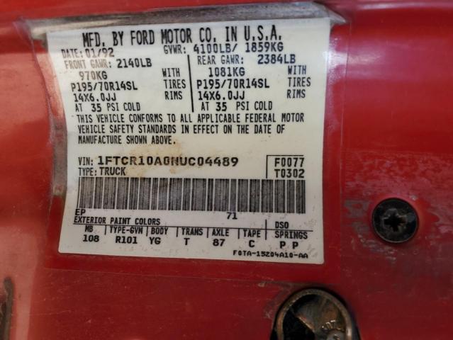 Photo 11 VIN: 1FTCR10A0NUC04489 - FORD RANGER 