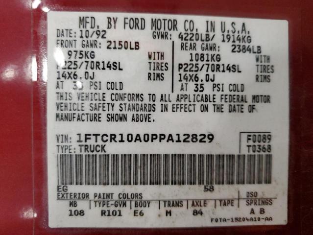 Photo 11 VIN: 1FTCR10A0PPA12829 - FORD RANGER 