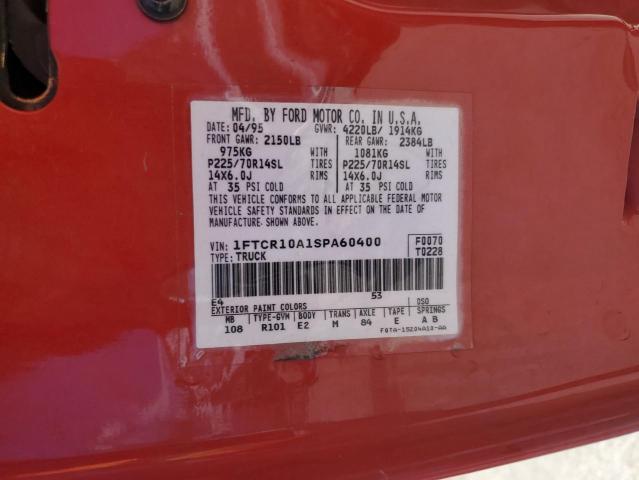 Photo 11 VIN: 1FTCR10A1SPA60400 - FORD RANGER 