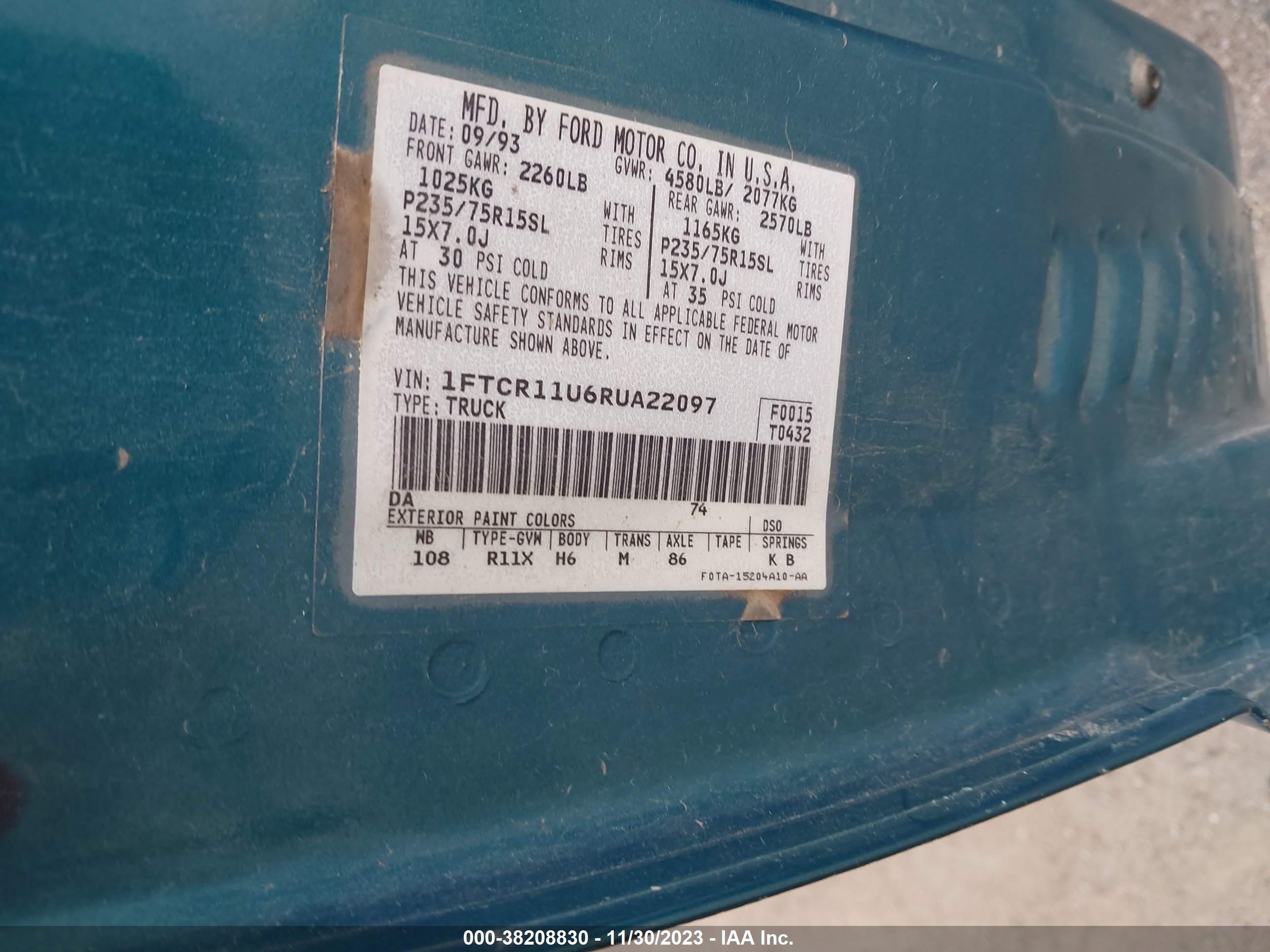 Photo 8 VIN: 1FTCR11U6RUA22097 - FORD RANGER 