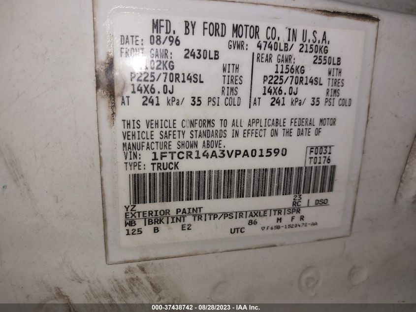 Photo 8 VIN: 1FTCR14A3VPA01590 - FORD RANGER 