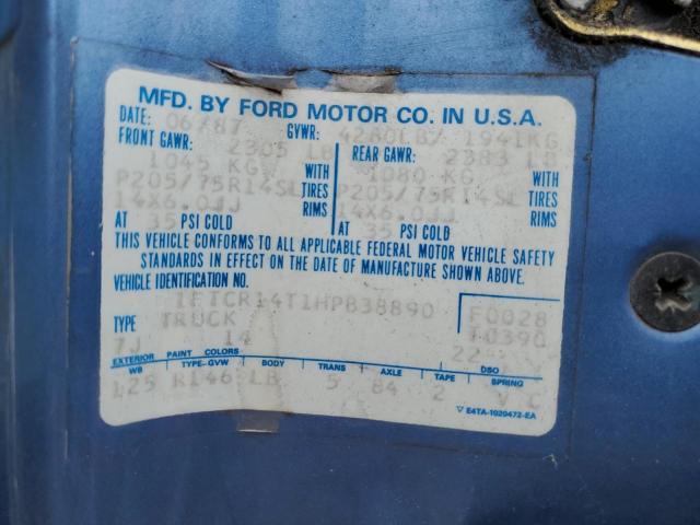 Photo 11 VIN: 1FTCR14T1HPB38890 - FORD RANGER 