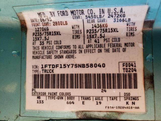 Photo 12 VIN: 1FTDF15Y7SNB58040 - FORD F150 