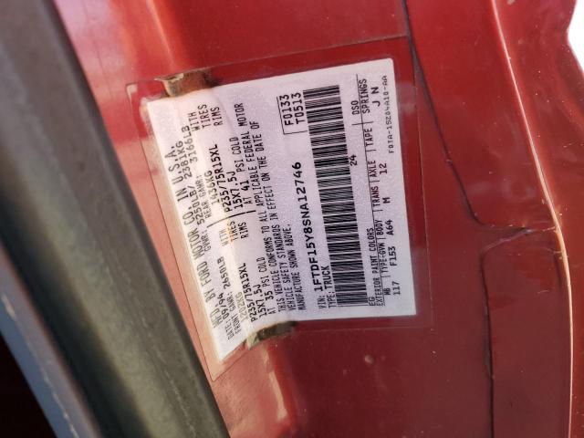 Photo 12 VIN: 1FTDF15Y8SNA12746 - FORD F150 