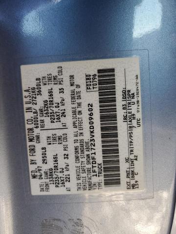 Photo 11 VIN: 1FTDF1723VKD09602 - FORD F150 