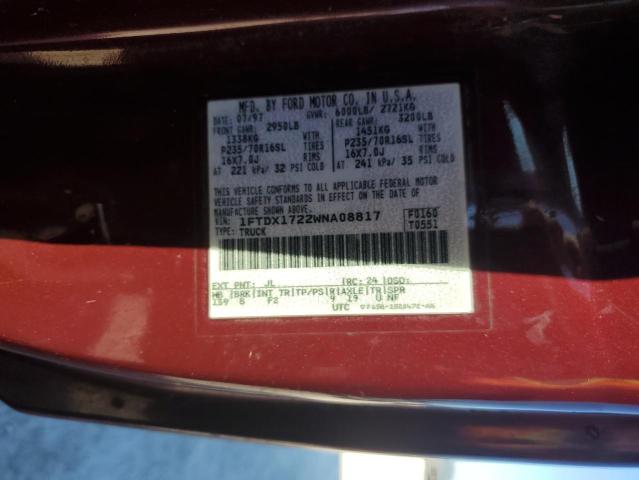 Photo 11 VIN: 1FTDX1722WNA08817 - FORD F150 