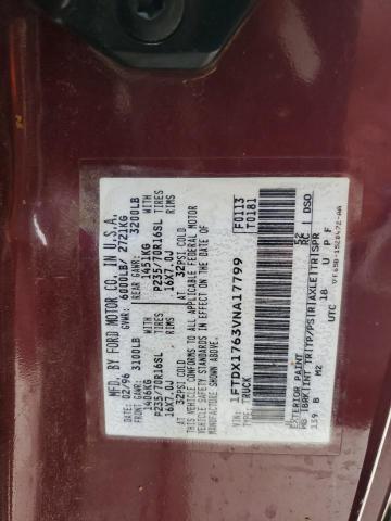 Photo 11 VIN: 1FTDX1763VNA17799 - FORD F150 