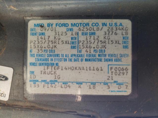 Photo 9 VIN: 1FTEF14H0KNA11161 - FORD F150 