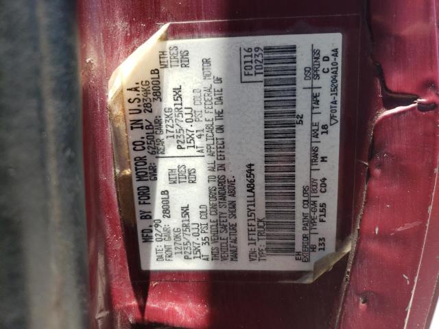 Photo 12 VIN: 1FTEF15Y1LLA86544 - FORD F150 