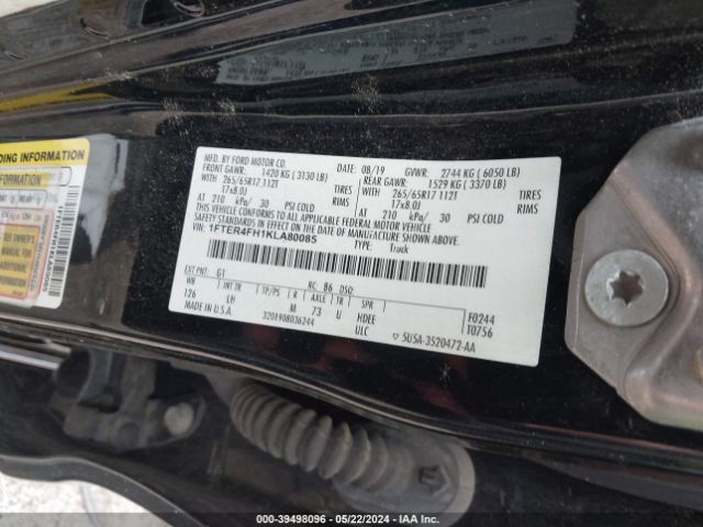 Photo 8 VIN: 1FTER4FH1KLA80085 - FORD RANGER 