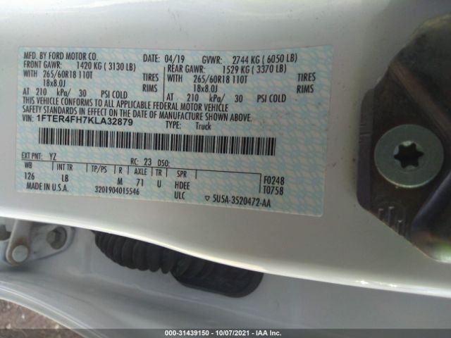 Photo 8 VIN: 1FTER4FH7KLA32879 - FORD RANGER 