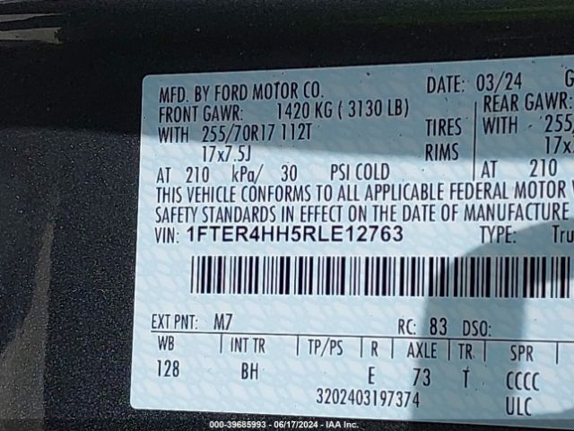 Photo 8 VIN: 1FTER4HH5RLE12763 - FORD RANGER 