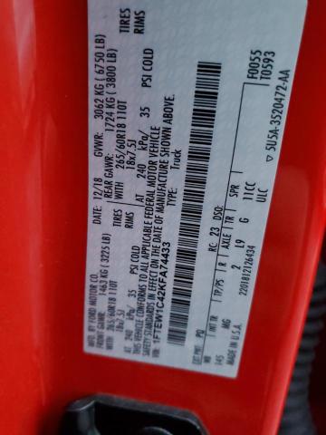Photo 11 VIN: 1FTEW1C42KFA74433 - FORD F150 SUPER 