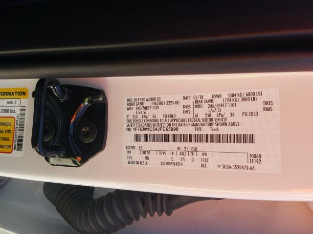 Photo 9 VIN: 1FTEW1C54JFC65990 - FORD F150 SUPER 