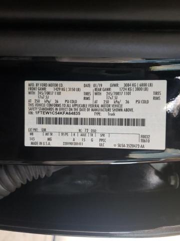 Photo 9 VIN: 1FTEW1C54KFA64835 - FORD F150 SUPER 