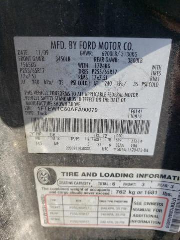 Photo 9 VIN: 1FTEW1C80AFA90079 - FORD F150 SUPER 