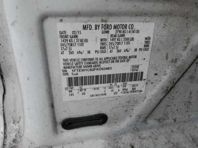 Photo 11 VIN: 1FTEW1C82FKD03483 - FORD F-150 