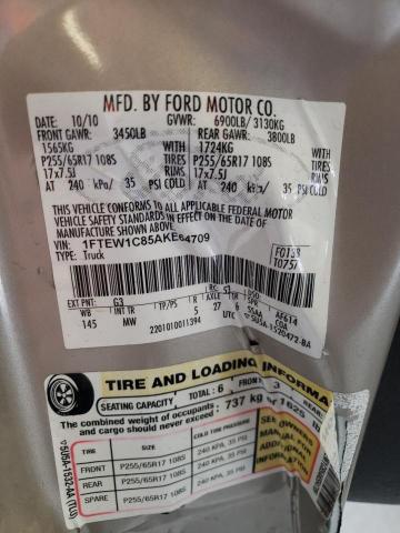 Photo 11 VIN: 1FTEW1C85AKE64709 - FORD F-150 