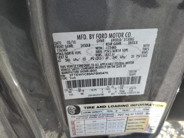 Photo 11 VIN: 1FTEW1C89AFB95476 - FORD F150 SUPER 