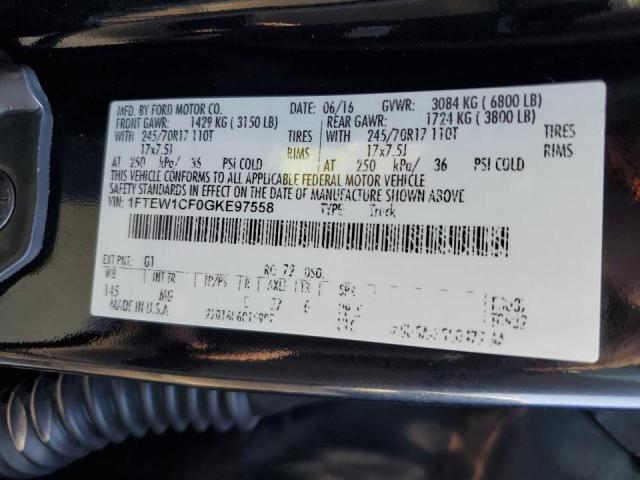 Photo 9 VIN: 1FTEW1CF0GKE97558 - FORD F150 SUPER 