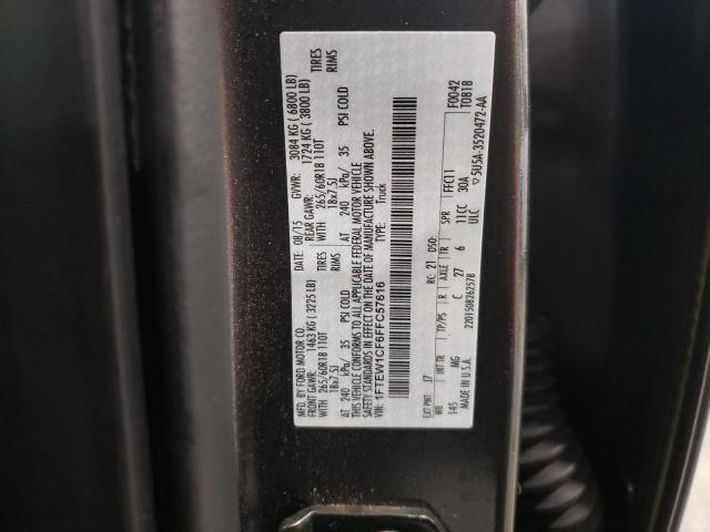 Photo 9 VIN: 1FTEW1CF6FFC57616 - FORD F150 SUPER 