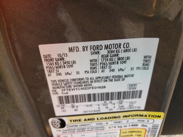 Photo 11 VIN: 1FTEW1CM2DFE01626 - FORD F150 SUPER 