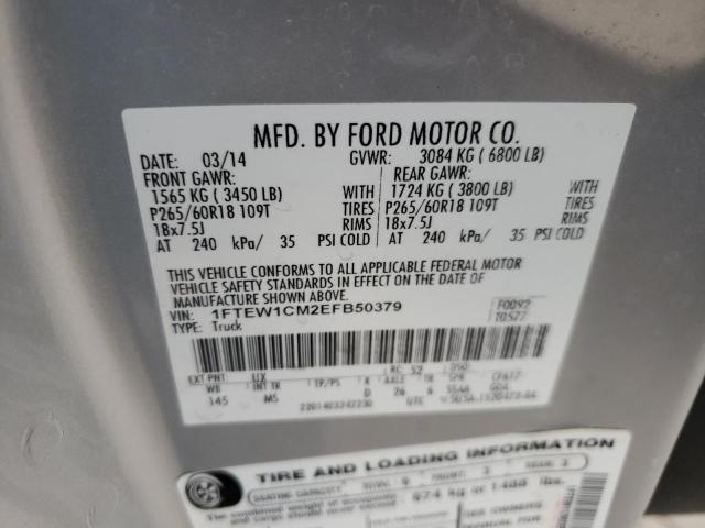 Photo 9 VIN: 1FTEW1CM2EFB50379 - FORD F150 SUPER 