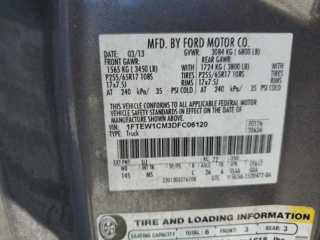 Photo 9 VIN: 1FTEW1CM3DFC06120 - FORD F150 SUPER 