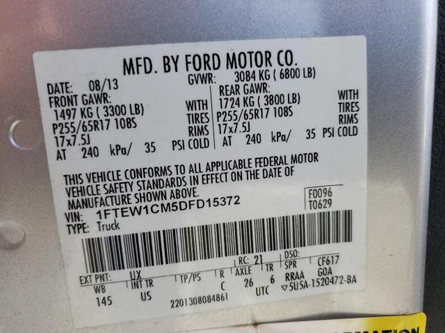 Photo 11 VIN: 1FTEW1CM5DFD15372 - FORD F-150 