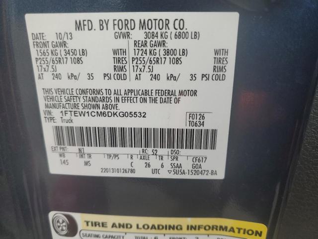 Photo 9 VIN: 1FTEW1CM6DKG05532 - FORD F150 SUPER 