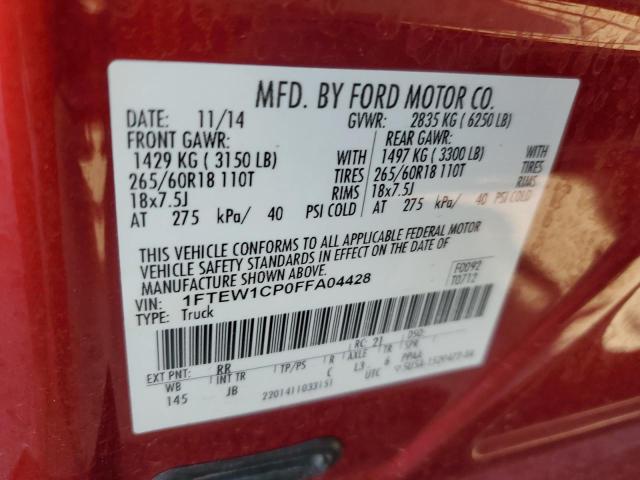 Photo 11 VIN: 1FTEW1CP0FFA04428 - FORD F150 SUPER 