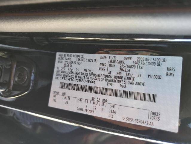 Photo 11 VIN: 1FTEW1CP0MFC46441 - FORD F150 SUPER 