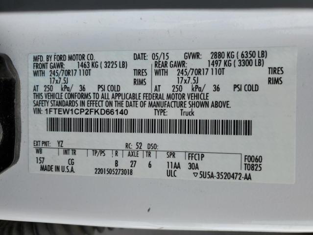 Photo 11 VIN: 1FTEW1CP2FKD66140 - FORD F-150 