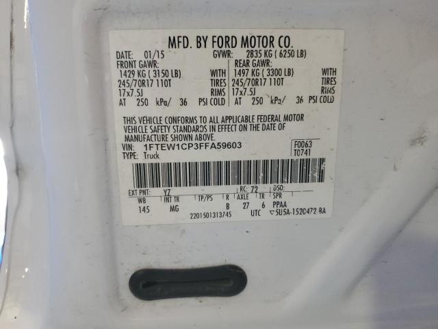 Photo 12 VIN: 1FTEW1CP3FFA59603 - FORD F150 SUPER 