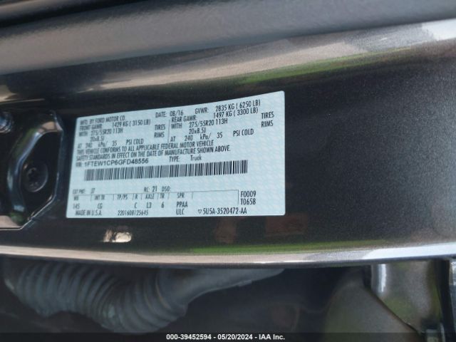 Photo 8 VIN: 1FTEW1CP6GFD48556 - FORD F150 