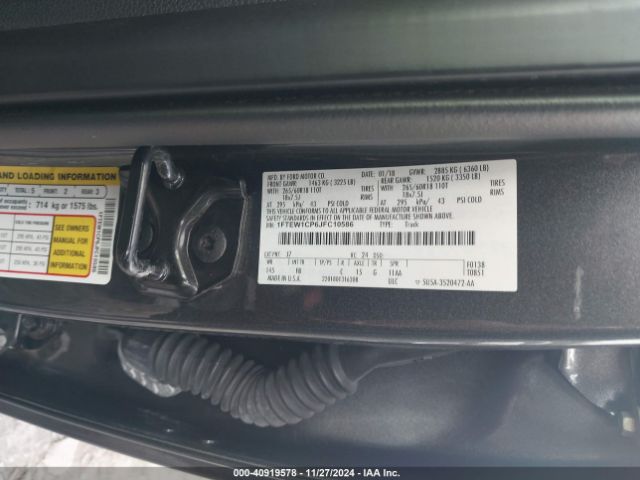 Photo 8 VIN: 1FTEW1CP6JFC10586 - FORD F-150 