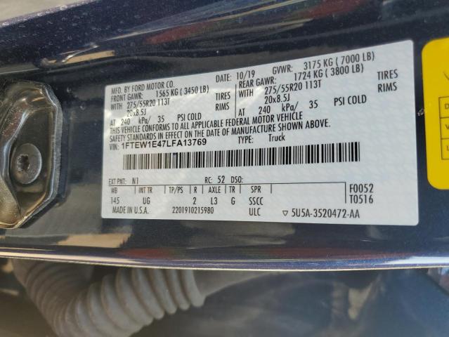 Photo 11 VIN: 1FTEW1E47LFA13769 - FORD F150 SUPER 