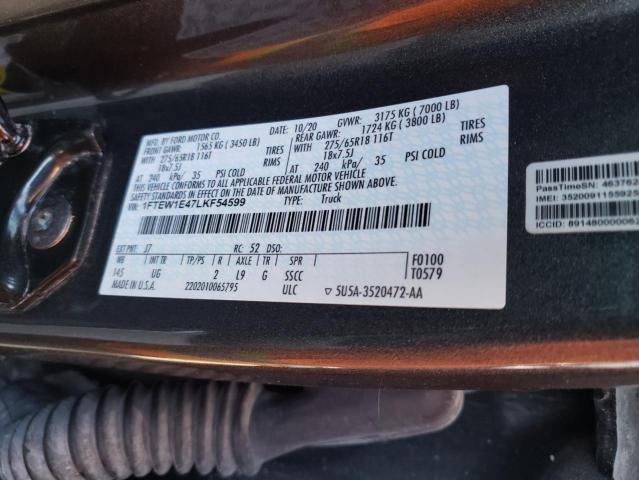 Photo 11 VIN: 1FTEW1E47LKF54599 - FORD F150 SUPER 