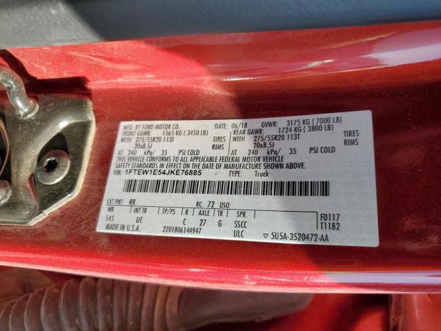 Photo 12 VIN: 1FTEW1E54JKE76885 - FORD F150 SUPER 