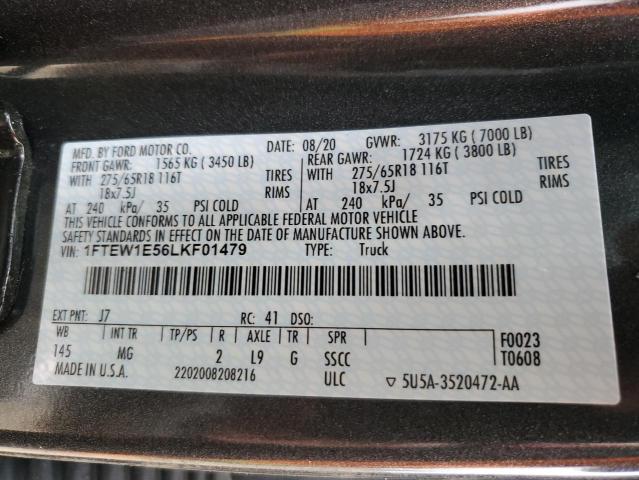 Photo 11 VIN: 1FTEW1E56LKF01479 - FORD F-150 