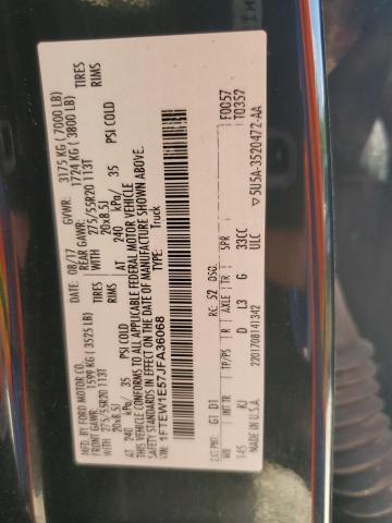 Photo 11 VIN: 1FTEW1E57JFA36068 - FORD F150 SUPER 