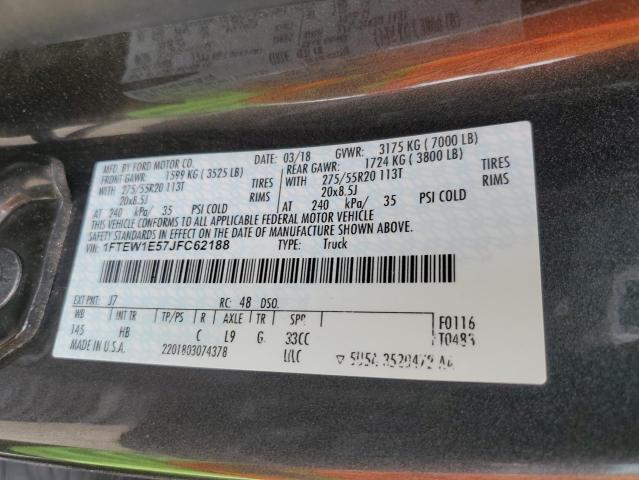 Photo 11 VIN: 1FTEW1E57JFC62188 - FORD F150 SUPER 