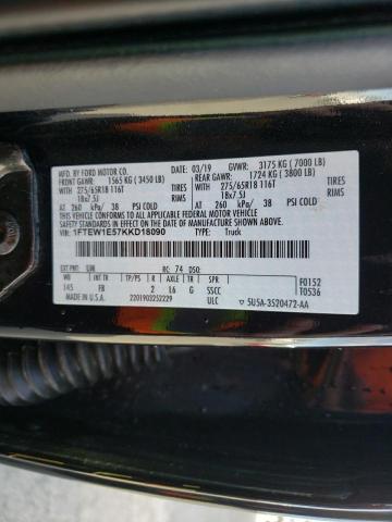 Photo 11 VIN: 1FTEW1E57KKD18090 - FORD F-150 