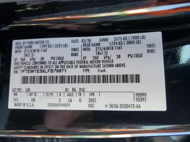 Photo 11 VIN: 1FTEW1E58LFB79971 - FORD F150 SUPER 