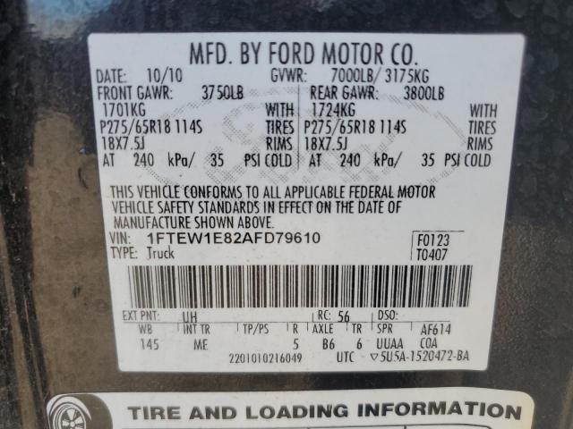 Photo 11 VIN: 1FTEW1E82AFD79610 - FORD F150 SUPER 