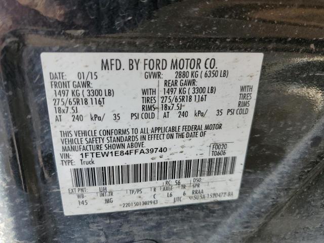 Photo 11 VIN: 1FTEW1E84FFA39740 - FORD F150 SUPER 