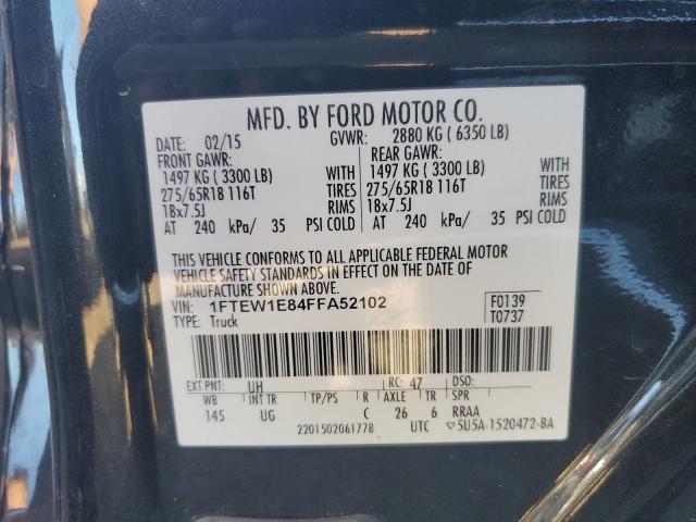 Photo 11 VIN: 1FTEW1E84FFA52102 - FORD F150 SUPER 