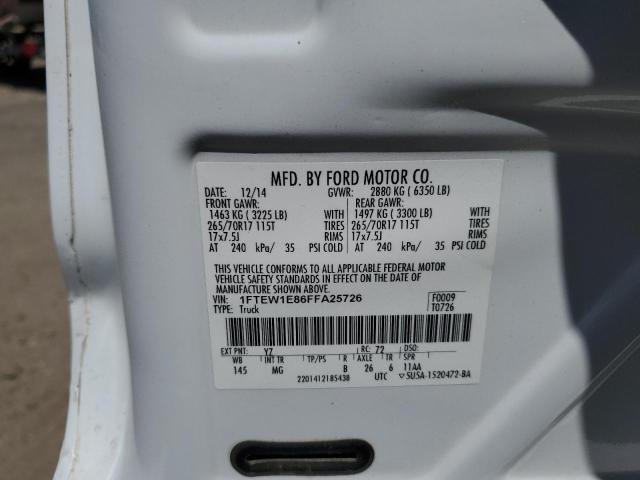 Photo 11 VIN: 1FTEW1E86FFA25726 - FORD F150 SUPER 