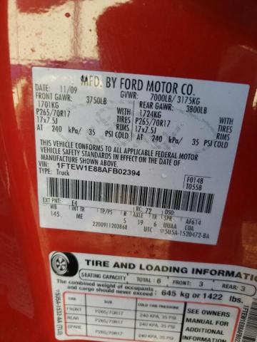 Photo 11 VIN: 1FTEW1E88AFB02394 - FORD F150 SUPER 